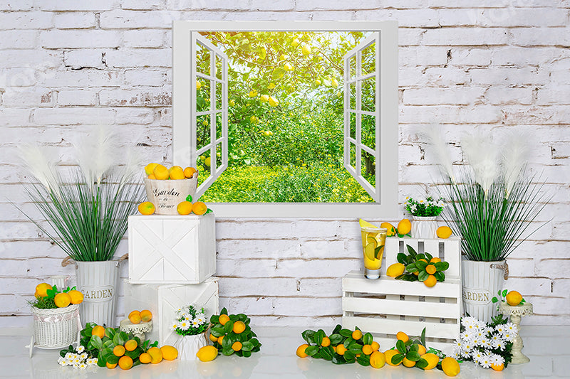 Kate Spring Lemon Room Backdrop Designed by Emetselch -UK