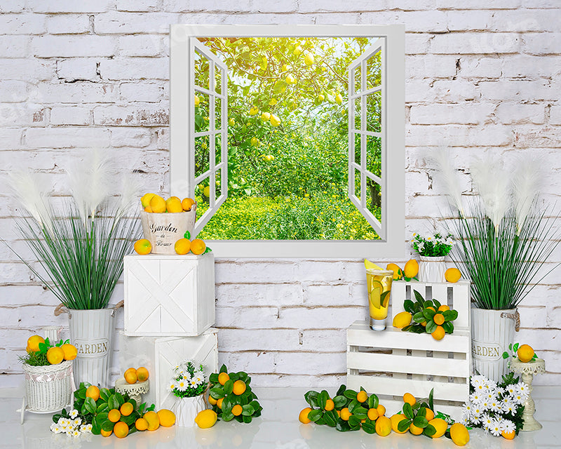 Kate Spring Lemon Room Backdrop Designed by Emetselch -UK