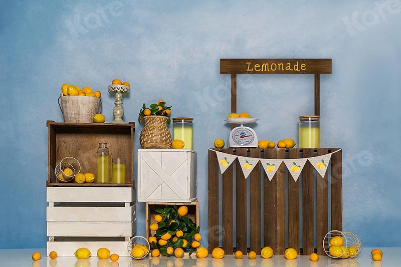 Kate Cake Smash Summer Backdrop Lemon shop Designed by Emetselch -UK