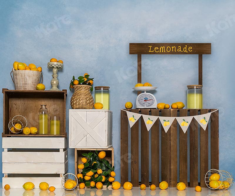 Kate Cake Smash Summer Backdrop Lemon shop Designed by Emetselch -UK