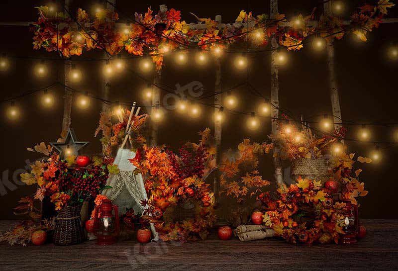 Kate Jungle Camping Autumn Tent Backdrop Designed by Emetselch -UK