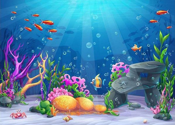 Kate Mermaid Underwater World Scene Backdrops for Photography -UK