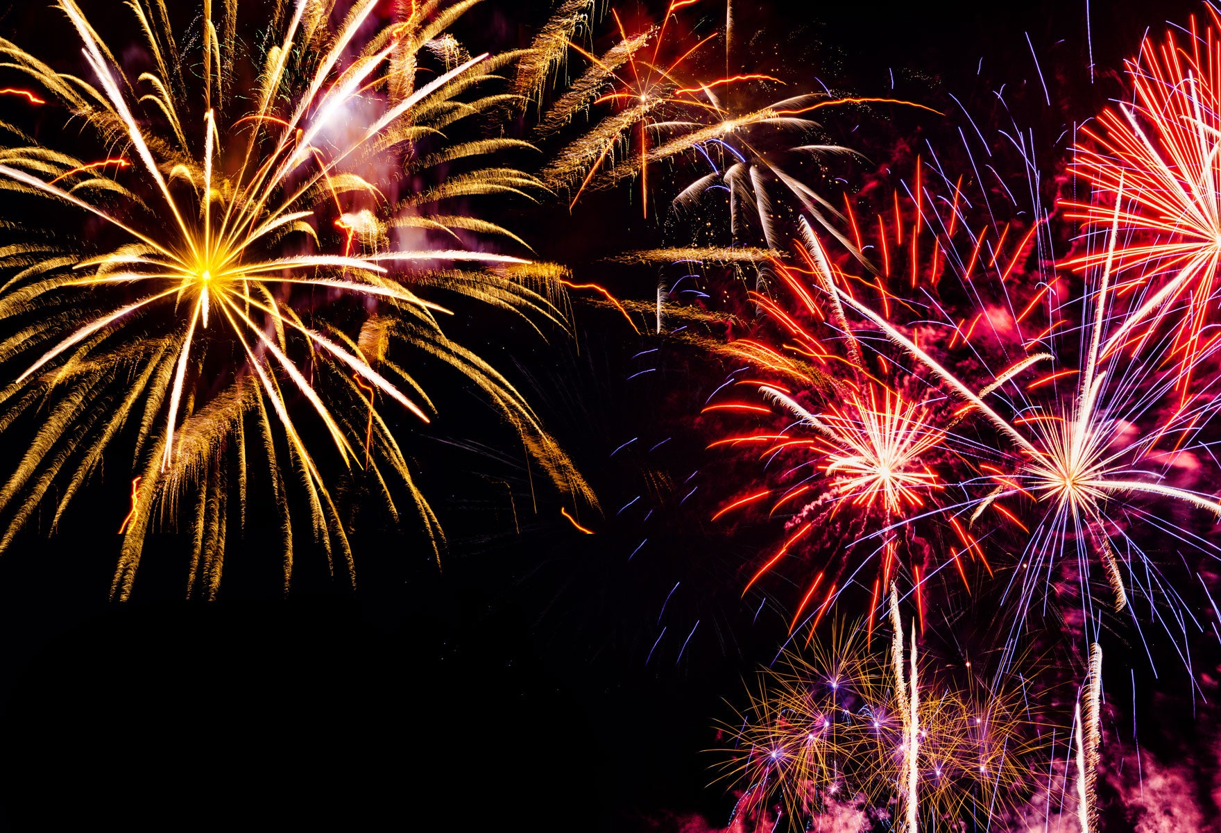 Kate Happy New Year Fireworks Backdrops for Photography -UK