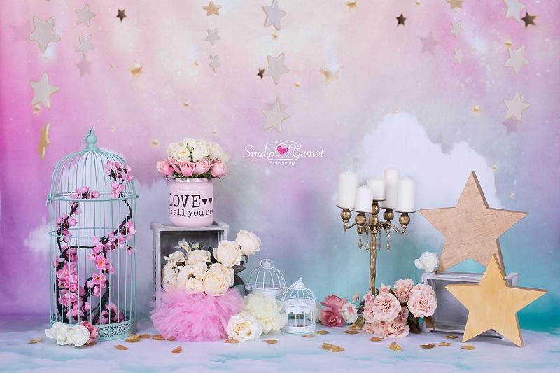 Kate Fantastic Cake smash birthday Backdrop for Photography designed by Studio Gumot -UK