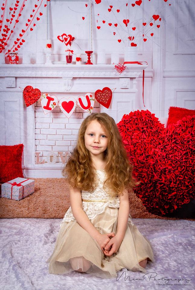 Kate Valentine's Day White House Backdrop for Photography -UK