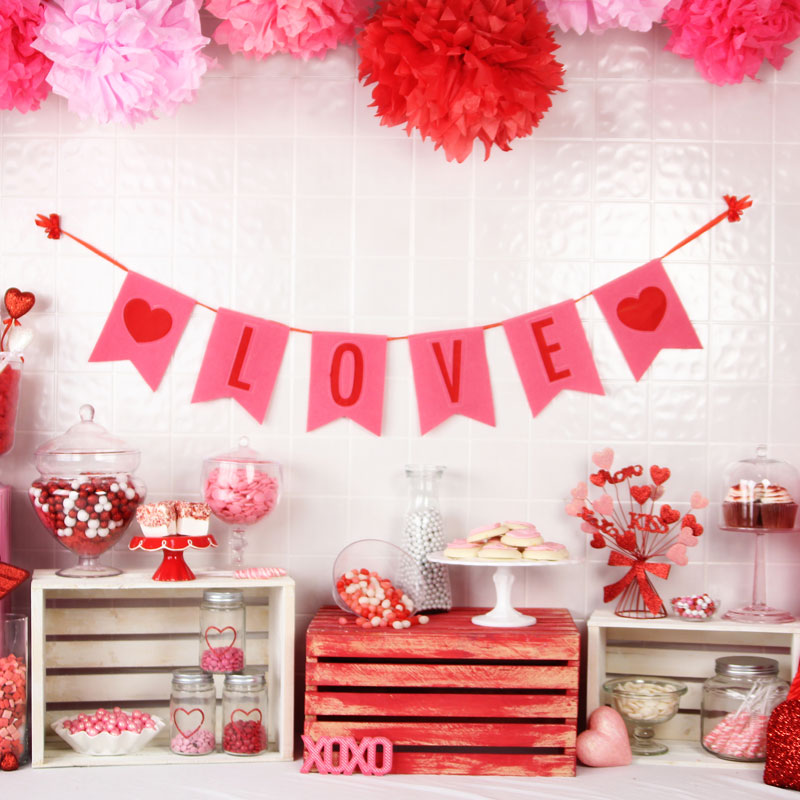 Kate Valentine Sweet Shoppe Backdrop designed by Arica Kirby -UK