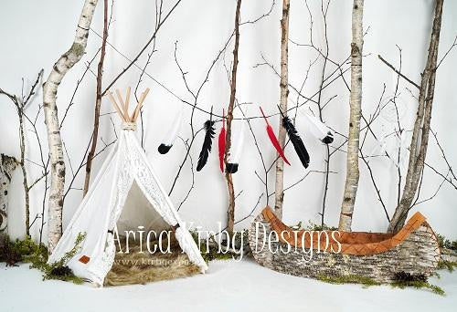 Kate Children Blissfully Birchbark Backdrop for Photography designed by Arica Kirby - Kate backdrops UK