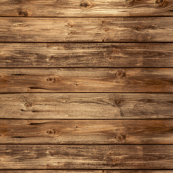 Fox Brown Wood Board Vintage Vinyl Photo Backdrop - Foxbackdrop