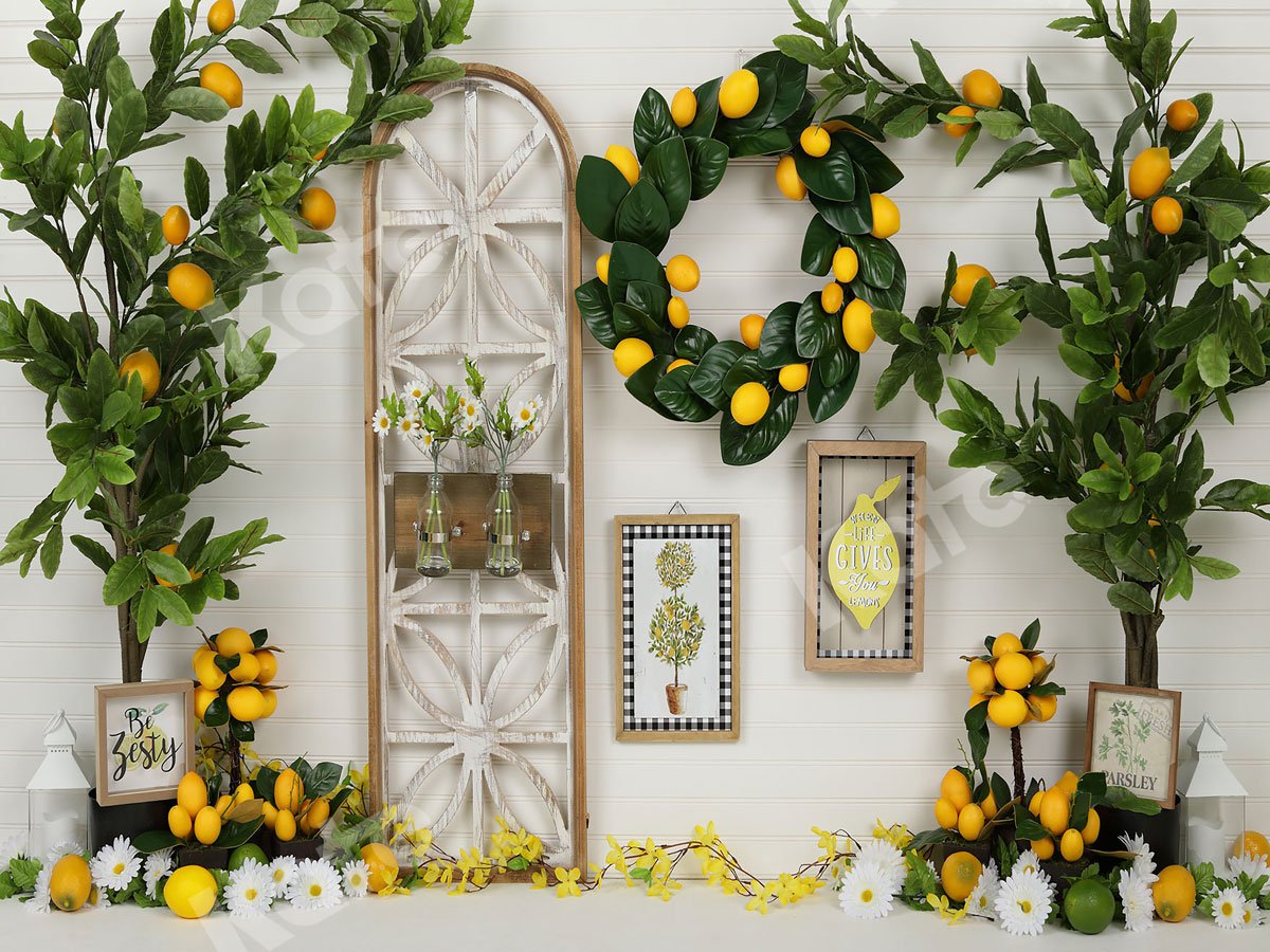 Kate Lemon Be Zesty Spring Backdrop -UK
