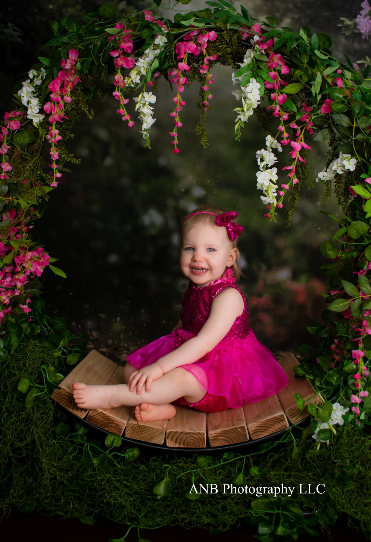 Kate Pink Floral Garden spring Backdrop for Photography Designed by Pine Park Collection -UK