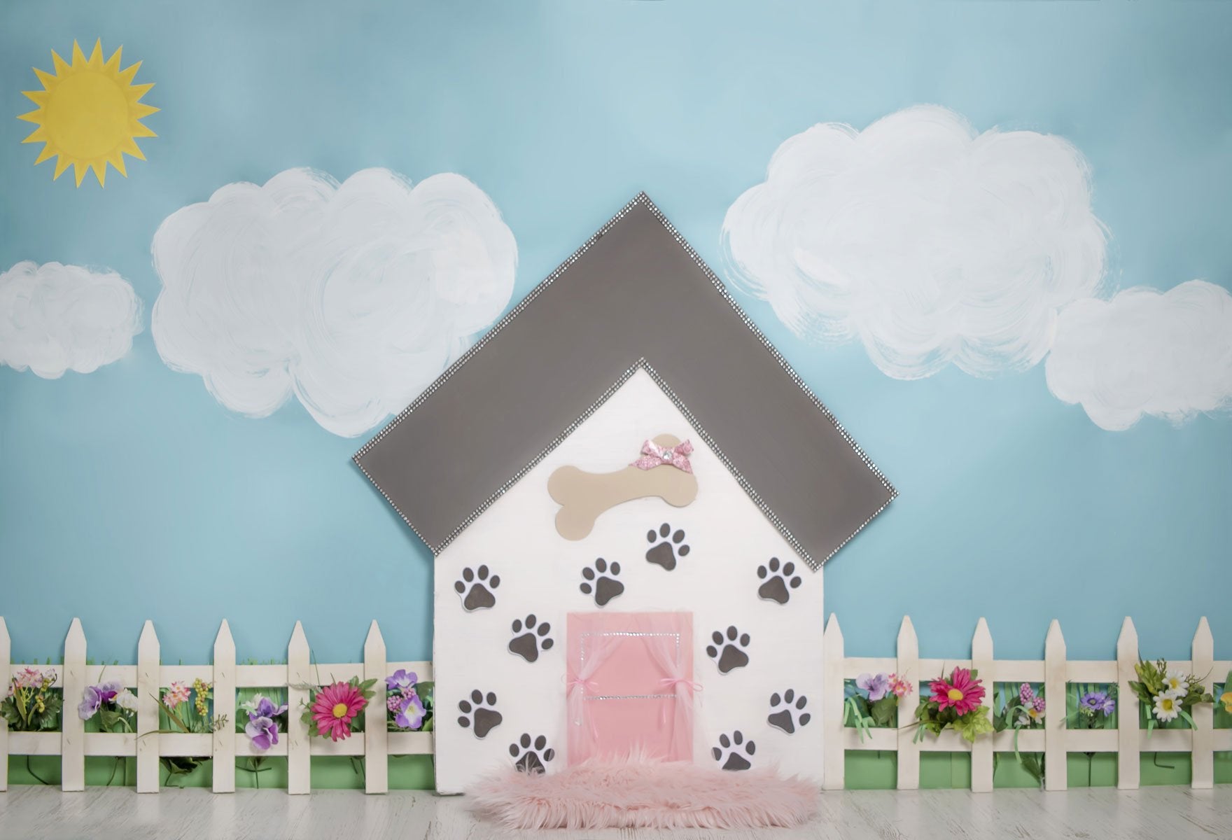 Kate Pet Park Spring Children Backdrop for Photography Designed by Erin Larkins -UK