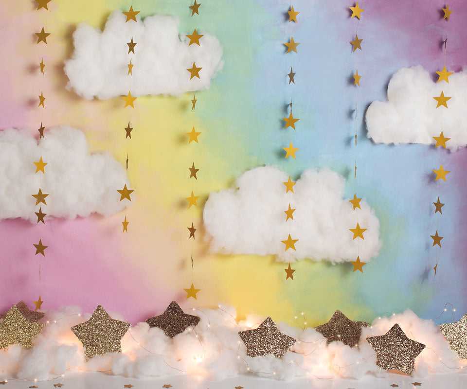 Kate Fantasy Background with Clouds Stars Backdrop for Photography Designed by Megan Leigh Photography -UK