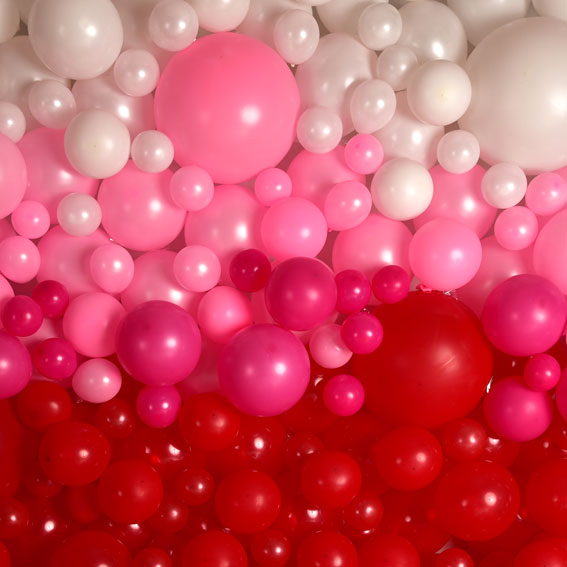 Kate Valentine’s Day Balloon Wall Backdrop for Photography Designed by Mandy Ringe Photography -UK