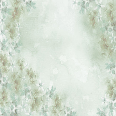Kate Fine Art Watercolors Green Flowers Abstract Backdrop designed by Veronika Gant