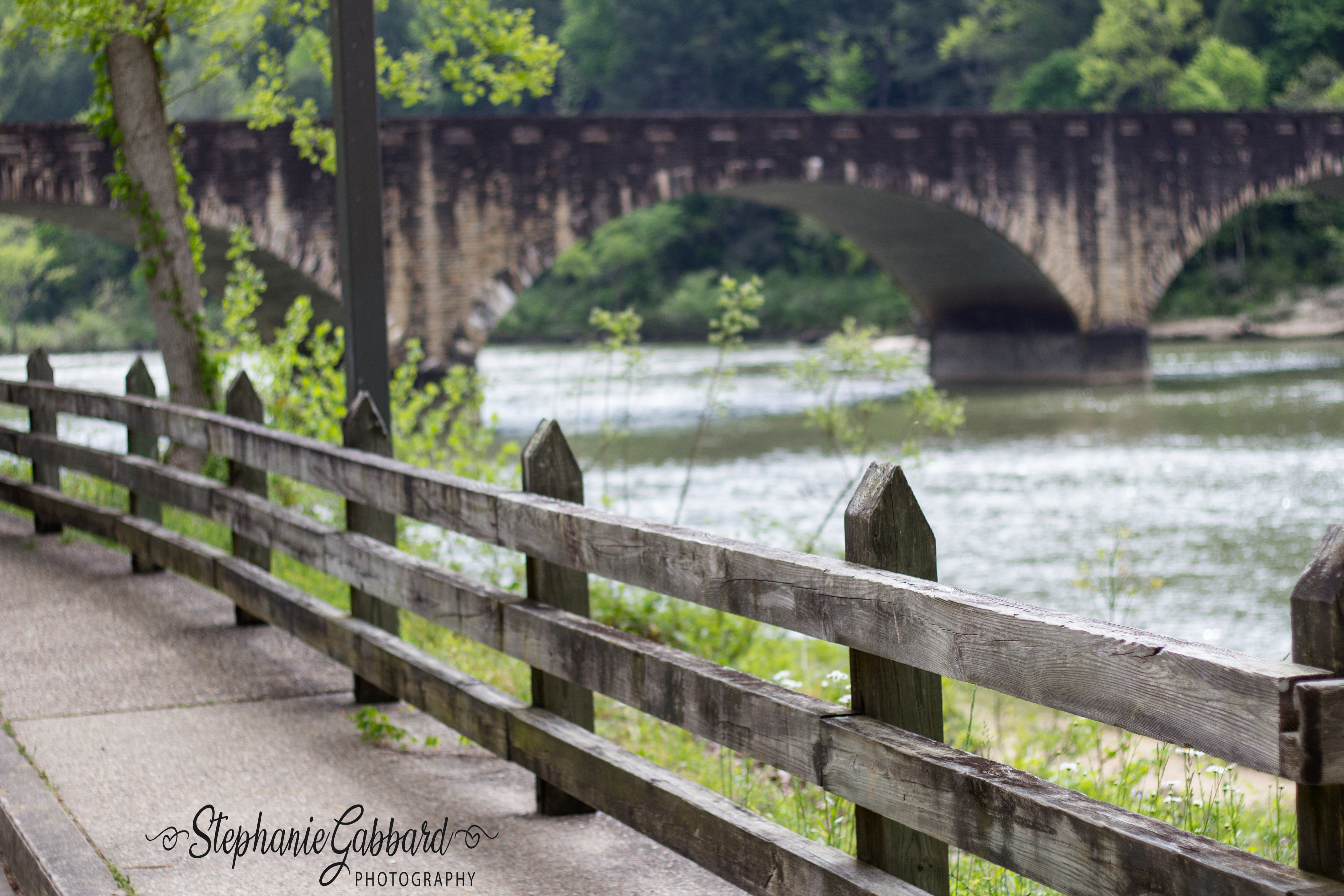 Kate Creek and Bridge Scenery Backdrop for Photography Designed by Stephanie Gabbard