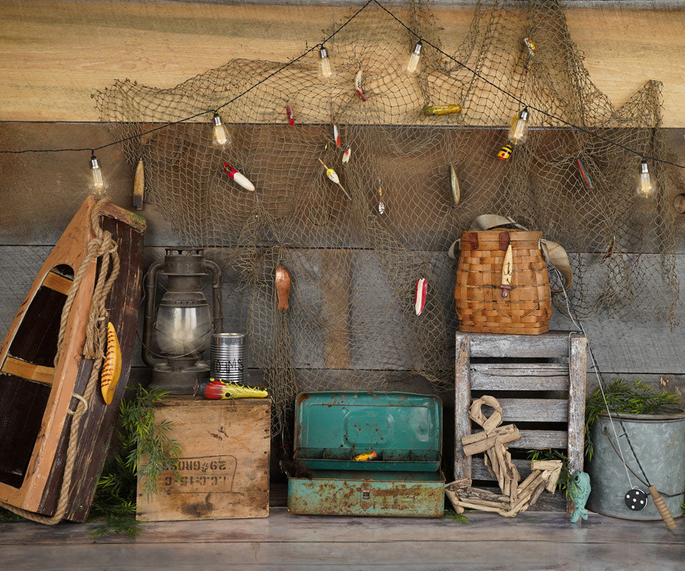 Kate Wood Gone Fishing Backdrop Designed by Arica Kirby
