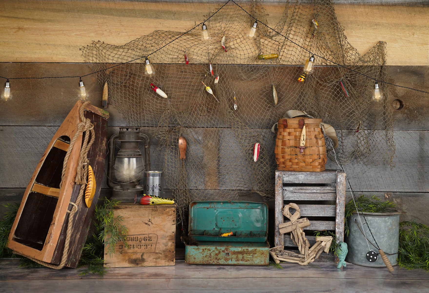 Kate Wood Gone Fishing Backdrop Designed by Arica Kirby