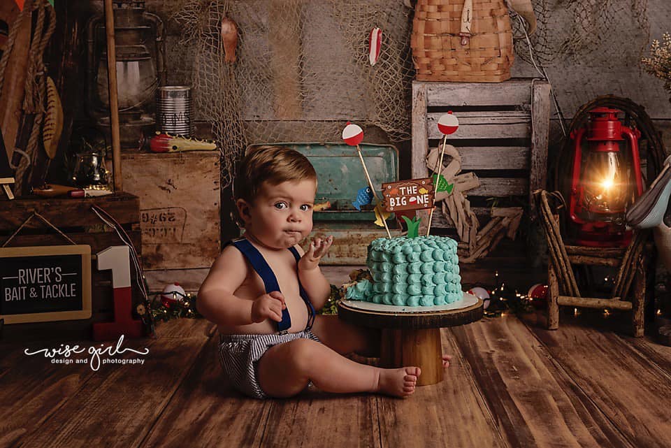 Kate Wood Gone Fishing Backdrop Designed by Arica Kirby -UK