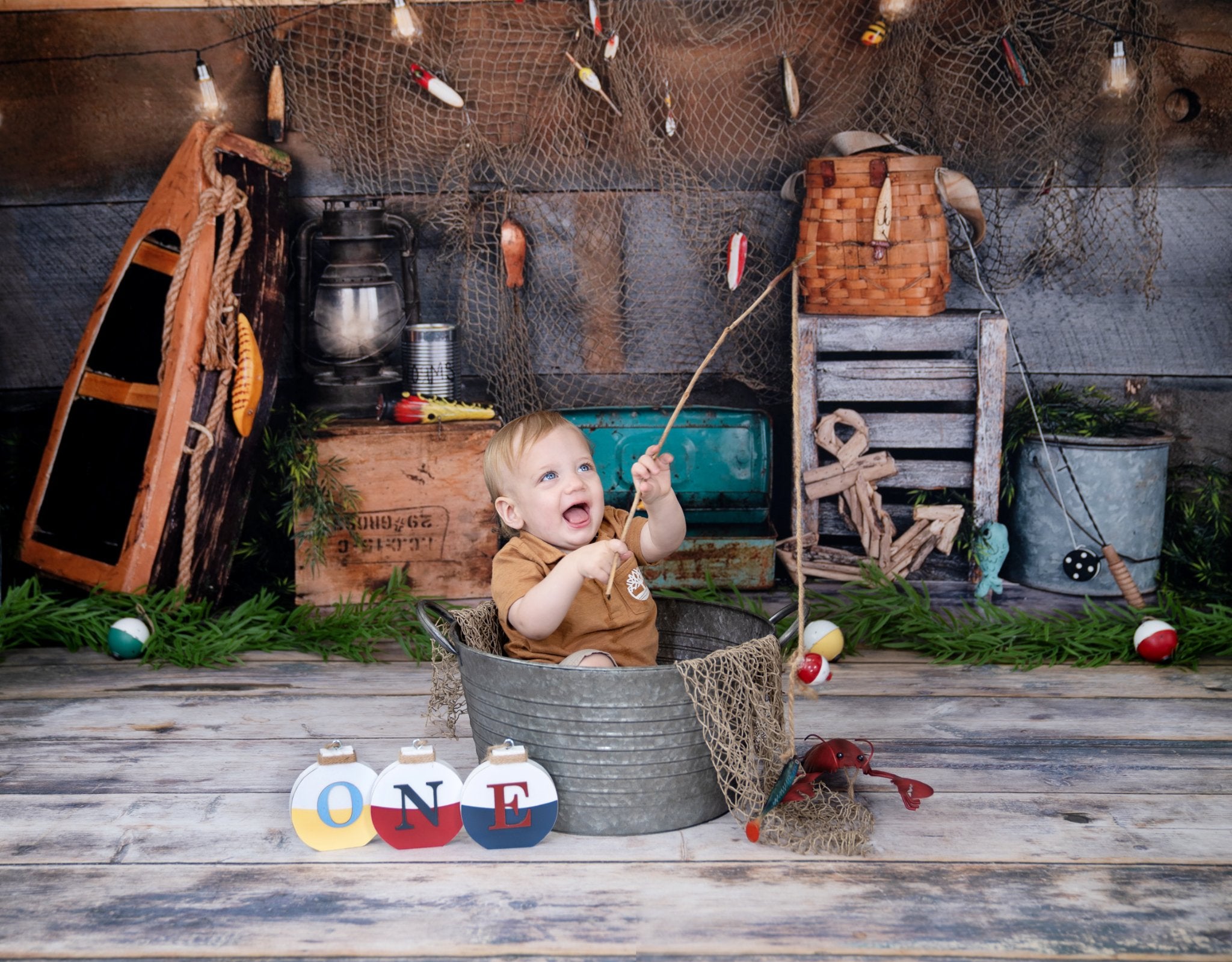 Kate Wood Gone Fishing Backdrop Designed by Arica Kirby -UK