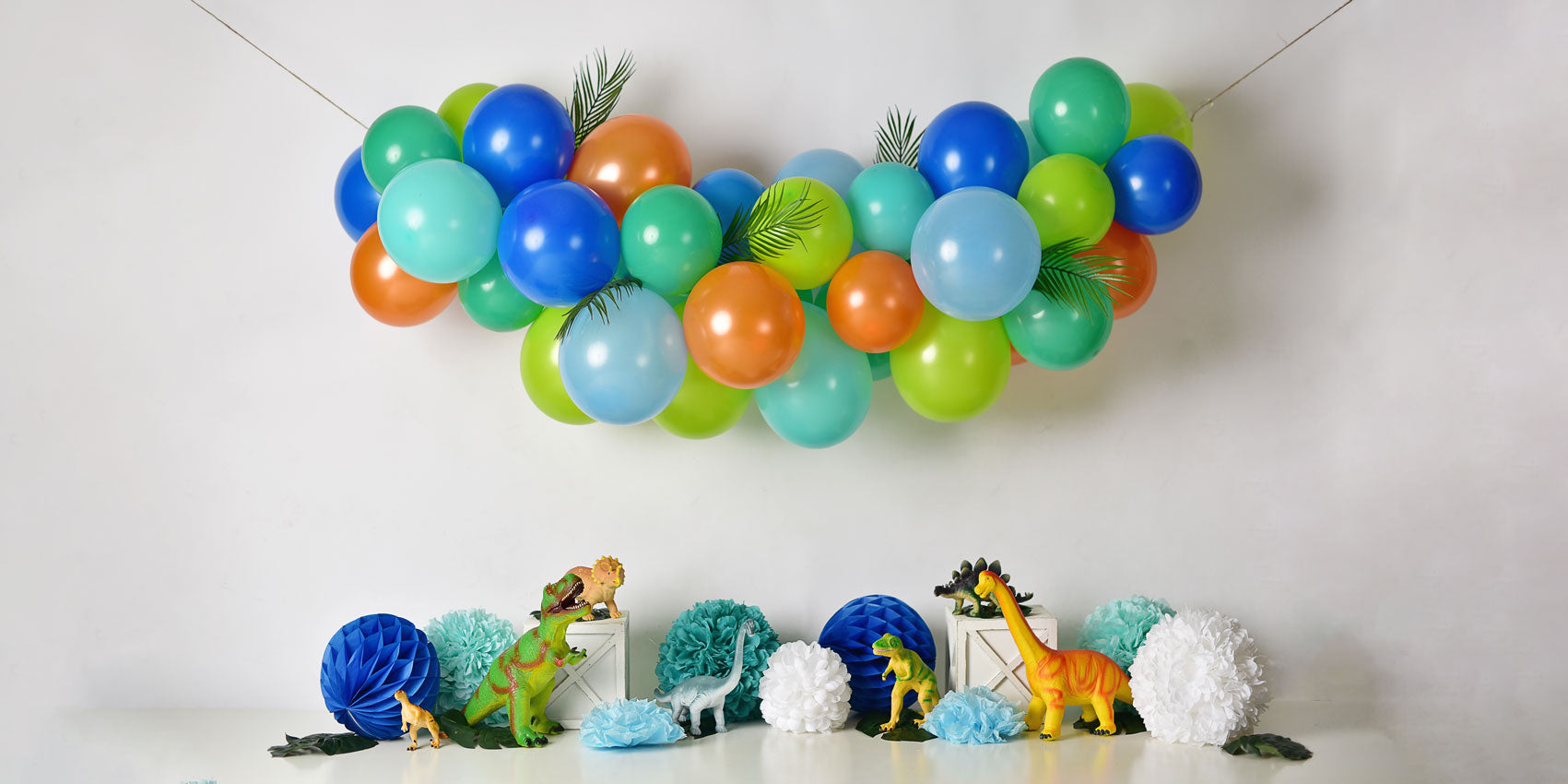 Kate Dinosaur Birthday Balloons Backdrop Designed By Mandy Ringe Photography -UK