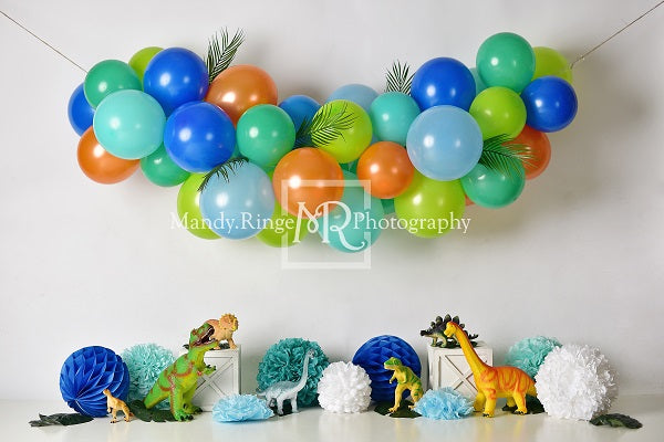 Kate Dinosaur Birthday Balloons Backdrop Designed By Mandy Ringe Photography -UK