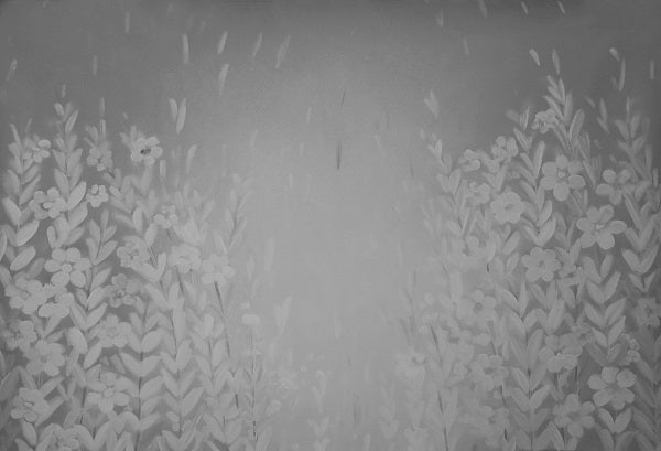 Kate Children Abstract Flowers with Grey Backdrop