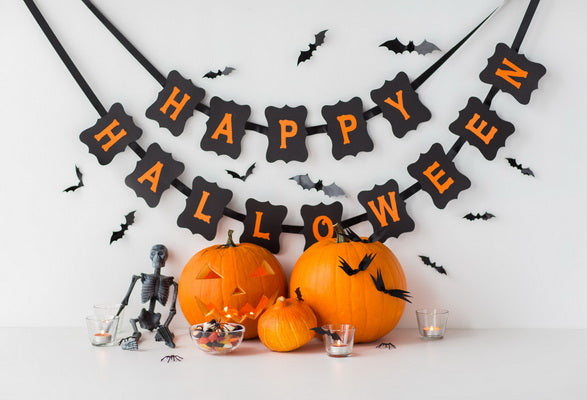 Happy Halloween with Pumpkins