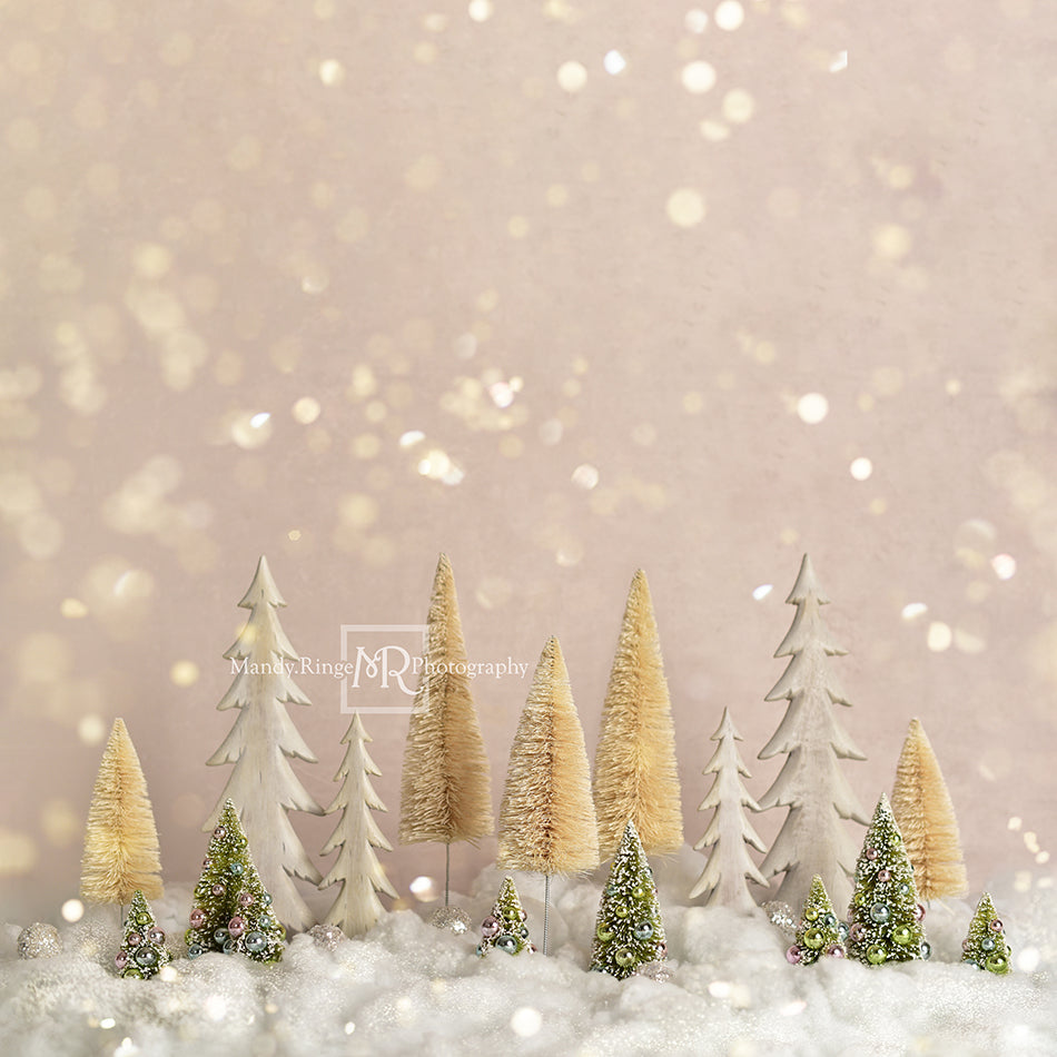 Kate Elegant Christmas Trees with Glitter Backdrop Designed By Mandy Ringe Photography