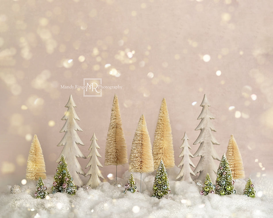 Kate Elegant Christmas Trees with Glitter Backdrop Designed By Mandy Ringe Photography