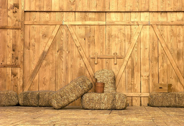 Autumn Granary Backdrop