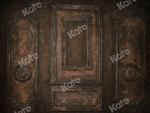 Dark Brown Retro Door Backdrop