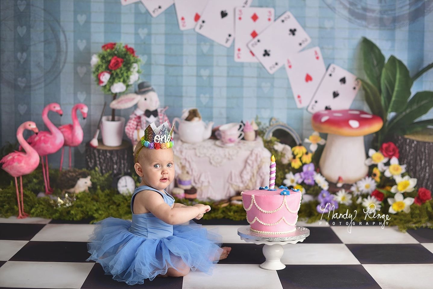 Kate Tea Party with Alice Backdrop Designed by Mandy Ringe Photography -UK