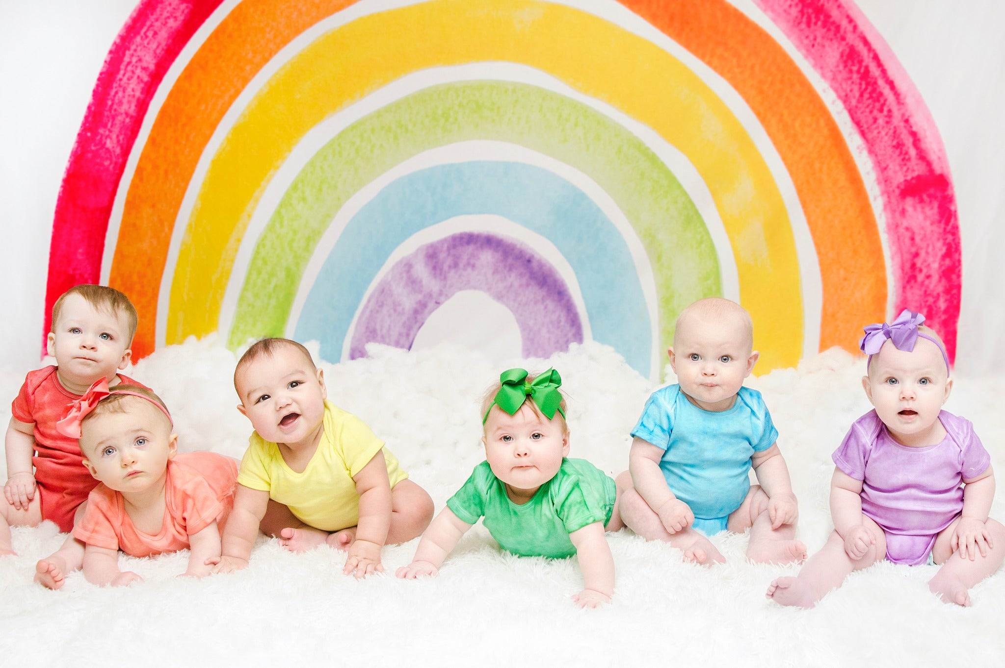 Kate Watercolor Rainbow Backdrop Designed by Mandy Ringe Photography -UK