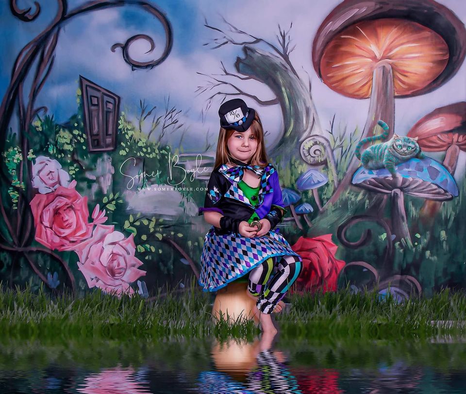 Kate Castle Wonderland Backdrop for Photography Designed by JFCC -UK