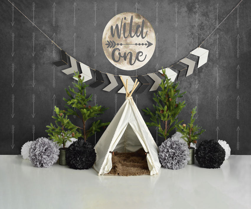 Kate Wild One Boy First Birthday Backdrop Designed By Mandy Ringe Photography -UK