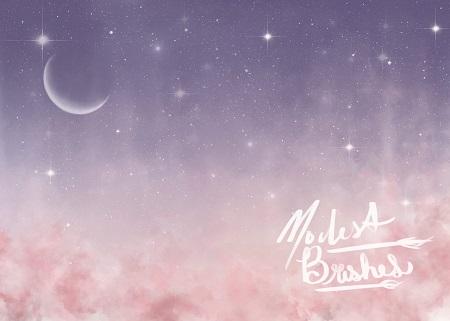 Soft Celestial Night Backdrop