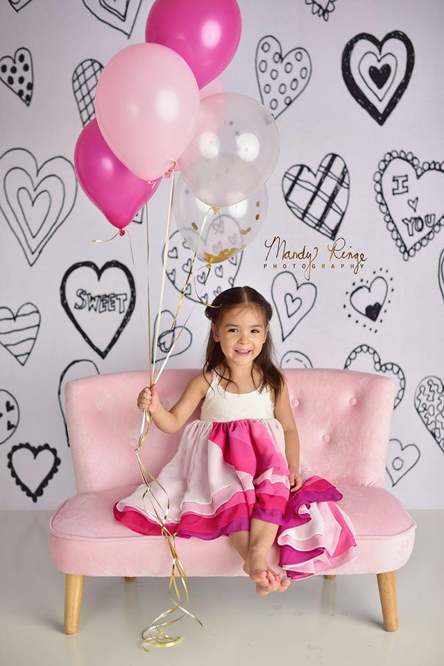 Katebackdrop Kate Valentine's Doodles Backdrop Designed By Mandy Ringe Photography