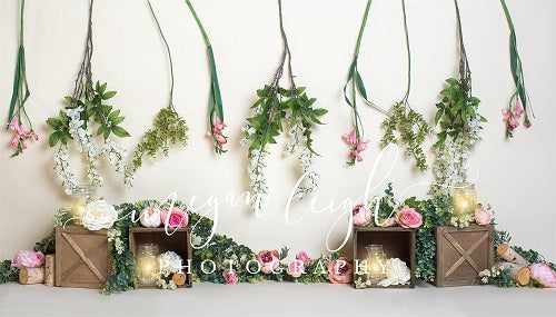 Spring Floral Decoration Backdrop