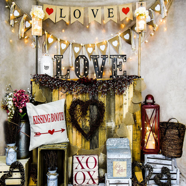 Kate Valentine's Day Love Backdrop Designed by AAE Photography -UK