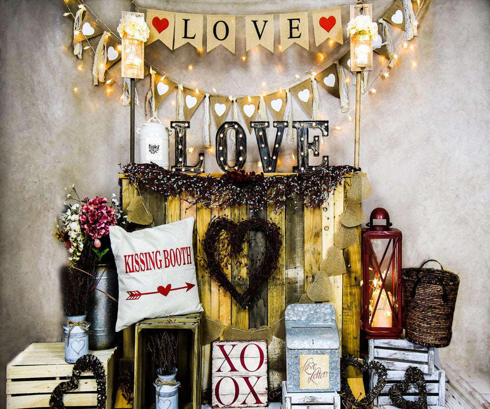 Kate Valentine's Day Love Backdrop Designed by AAE Photography -UK