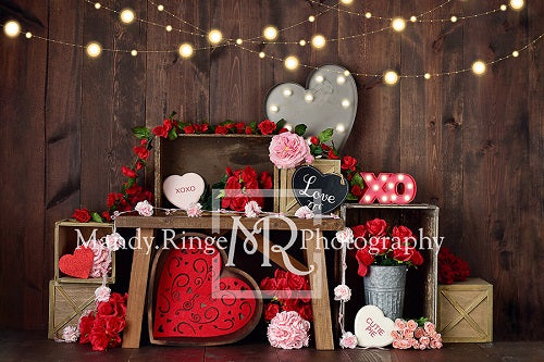 Valentine's Crates Backdrop