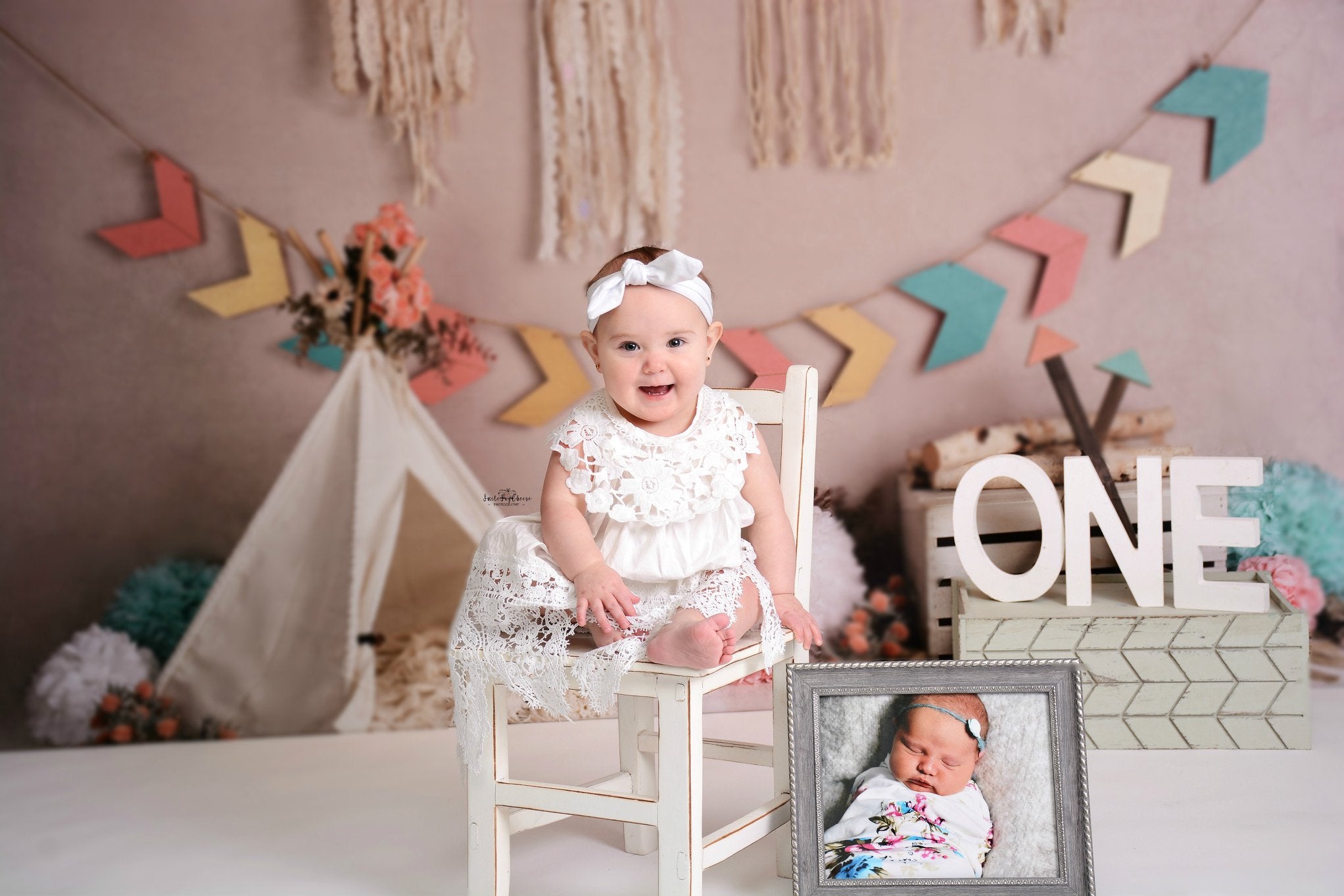 Kate Wild Boho Girl Birthday Backdrop Designed By Mandy Ringe Photography -UK