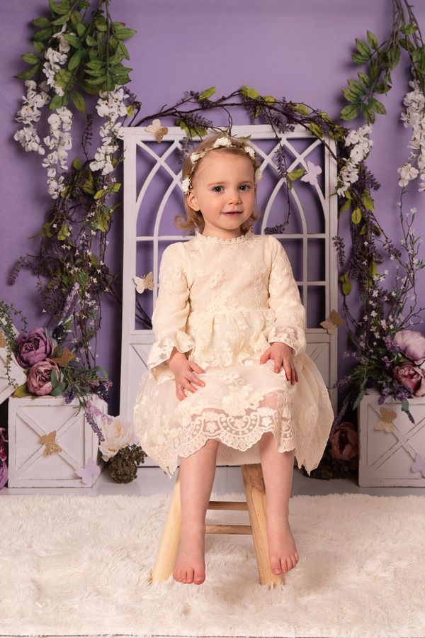 Kate Spring Purple Floral Backdrop Designed by Megan Leigh Photography -UK