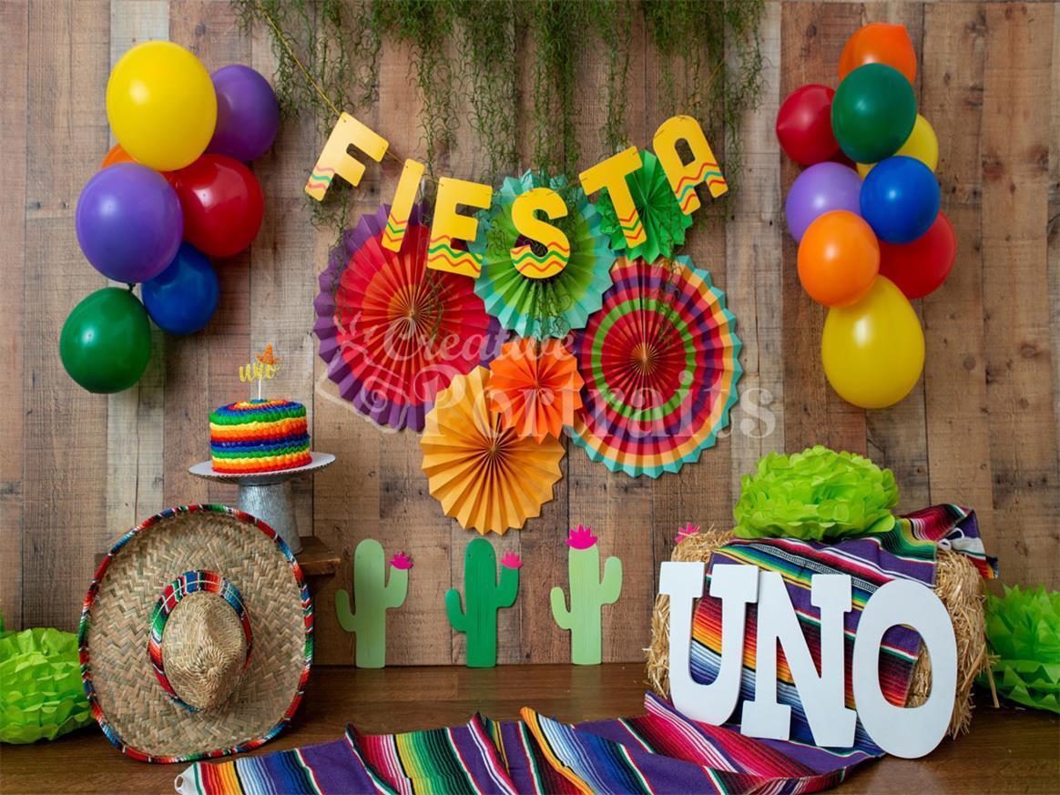 Kate UNO Party Children Balloons Backdrop Designed by Tyna Renner -UK