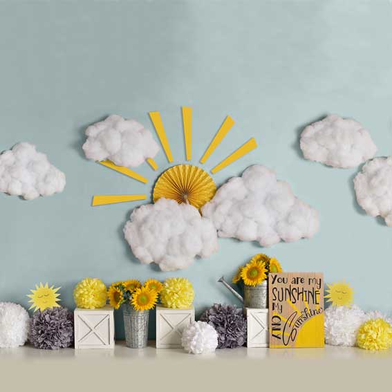 Kate Summer Sunflower Sunshine Backdrop Designed By Mandy Ringe Photography -UK