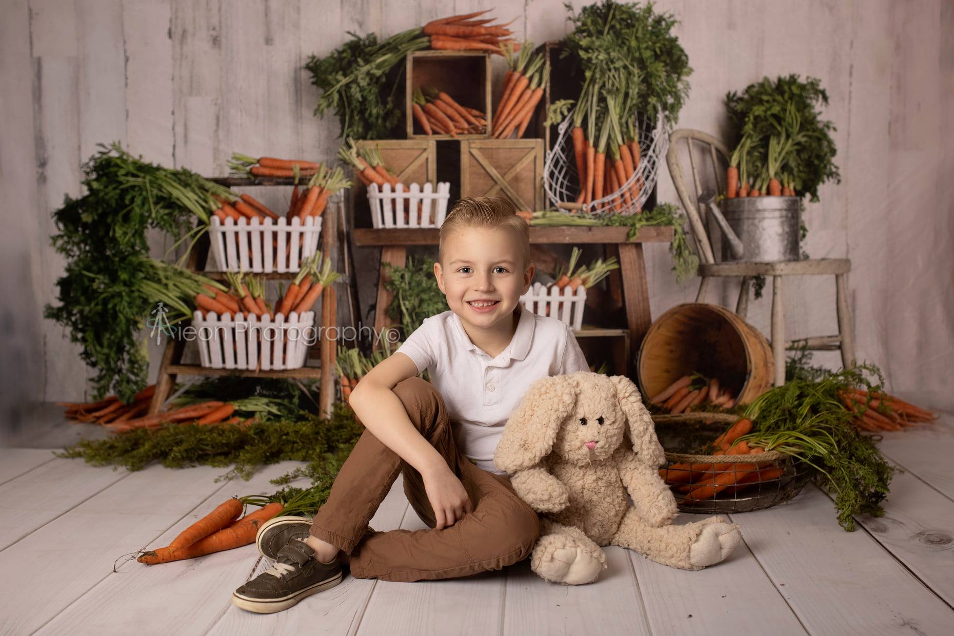 Kate Spring\Easter Carrots Children Backdrop Designed By Mandy Ringe Photography