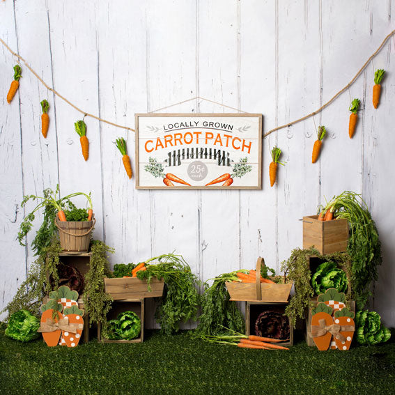 Kate Carrot Patch Easter Backdrop Designed by Megan Leigh Photography -UK