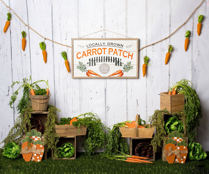 Kate Carrot Patch Easter Backdrop Designed by Megan Leigh Photography -UK