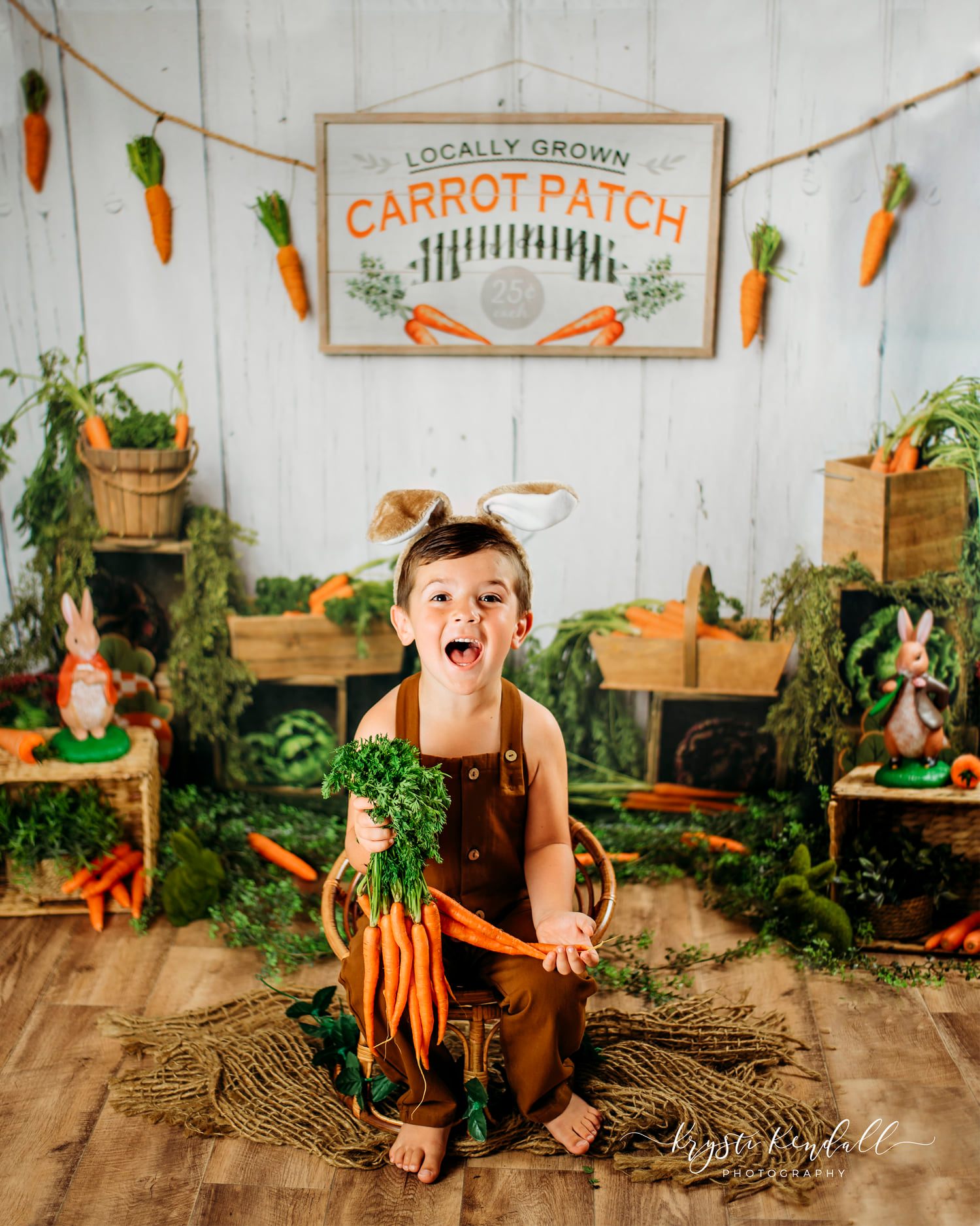 Kate Carrot Patch Easter Backdrop Designed by Megan Leigh Photography -UK