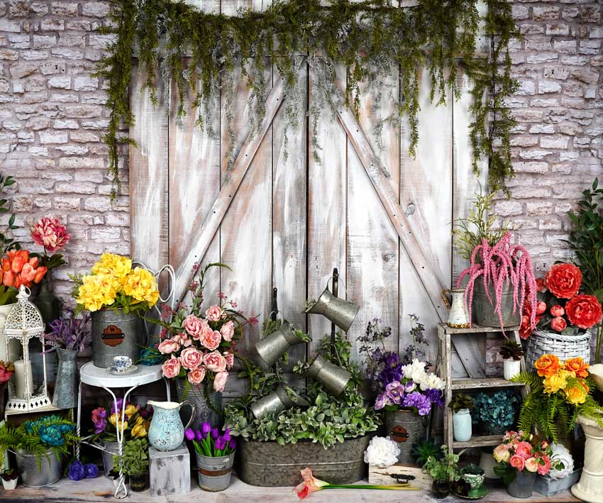 Kate Spring Blooms Flower Decorations Backdrop Designed By Arica Kirby -UK